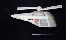 Vntg 1985 Tonka Corp NASA USA 237 Space Shuttle Playset Astronaut Helicopter Toy