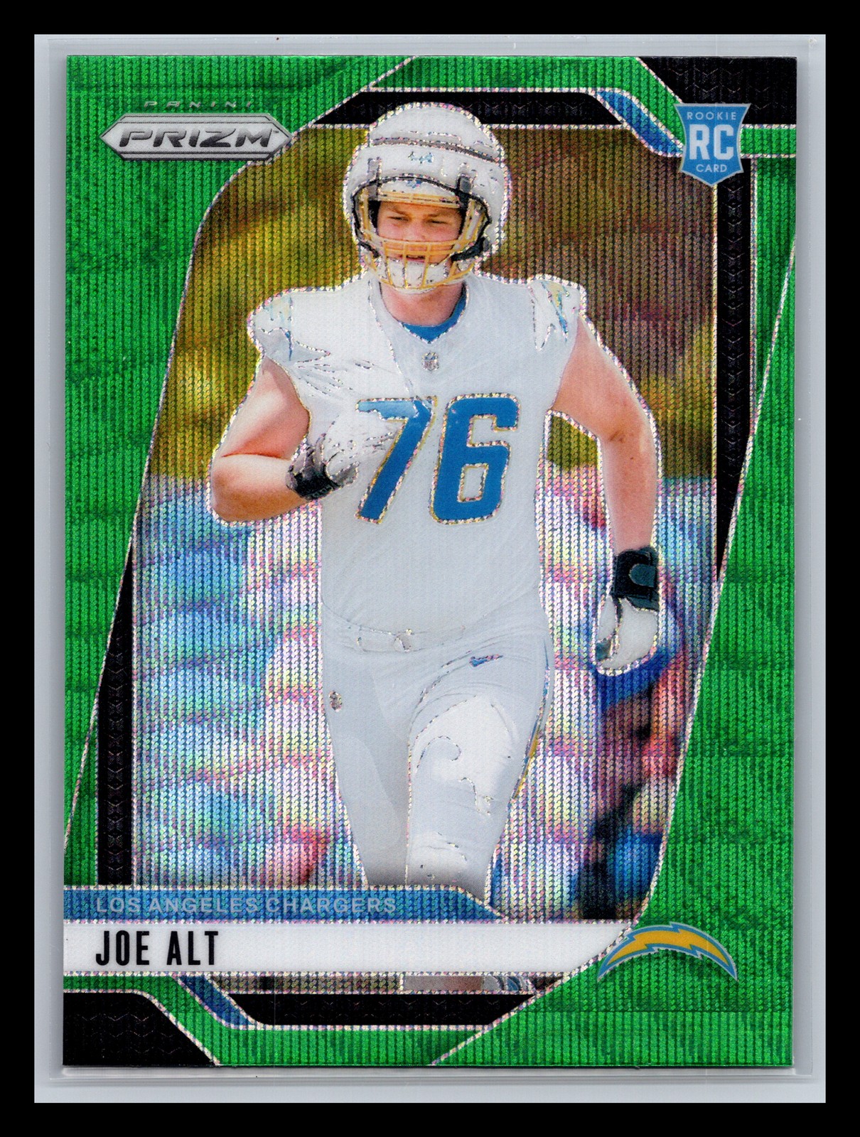 Joe Alt Rookie Los Angeles Chargers 2024 Panini Prizm #353 Green Wave