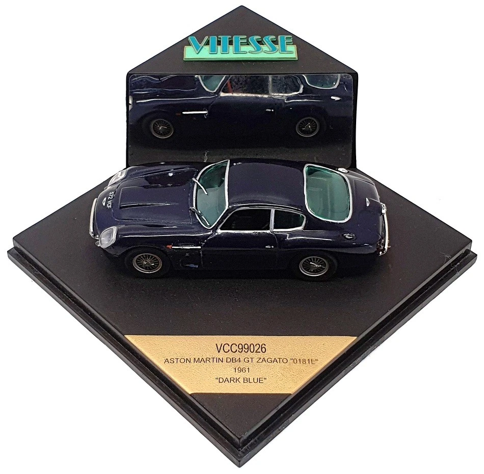 Vitesse escala 1/43 VCC99026 - 1961 Aston Martin DB4 GT Zagato - Azul Dk - Imagem 4 de 4