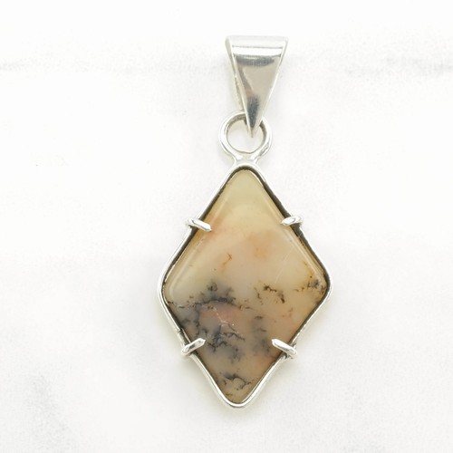 Dendritic Agate Sterling Silver Pendant - Bild 2 von 5