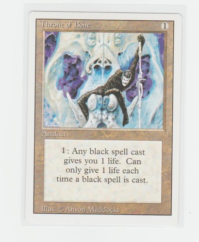 Magic the Gathering ~ MTG ~ 1x Throne of Bone ~  M/NM ~ REVISED