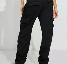 Garage Pantalon Ample  Utility Fleece Cargo Pant Jet Black XL