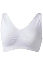 Rhonda Shear Women's Original Cotton Blend Ahh Bra White