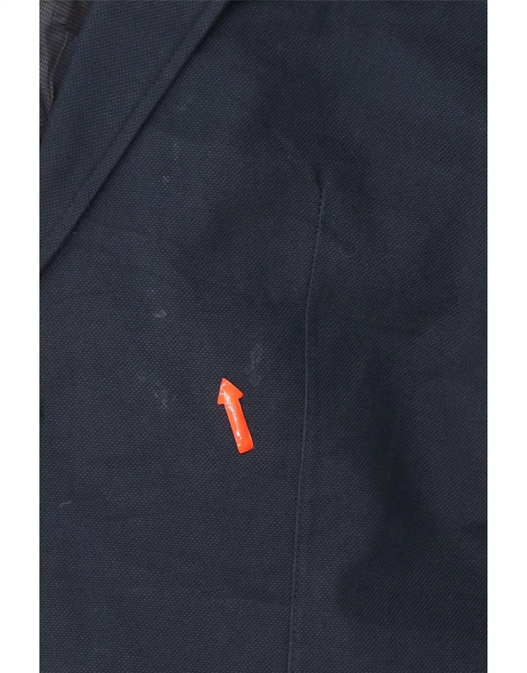 Chaqueta Blazer HARMONT & BLAINE Para Hombres 2 Botones IT 54 2XL Azul Marino Algodón DU38 Foto 3 de 4