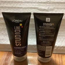 2x LOREAL STUDIO LINE FLEXIBLE HOLD HAIR CREAM STRONG HOLD MATTE LOOK