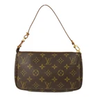 LOUIS VUITTON LV GHW Pochette Accessoires Pouch Handbag M51980 Monogram Brown