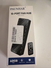 ARGB PWM Fan Hub with Controller - 9 Port RGB  PWM Splitter for PC Cooling