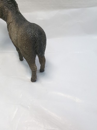 Statuina animale asino di Leonardo 6" X4,5" vintage realistica presepe gioco - Foto 5 di 15