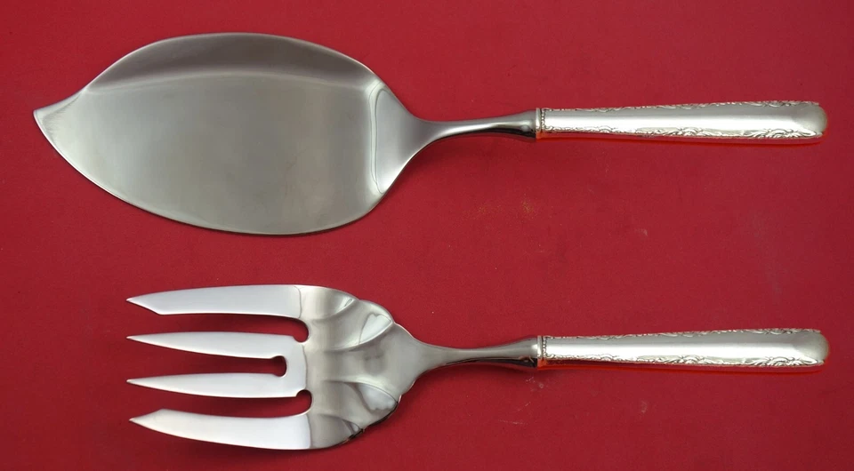 Juego para servir pescado Camellia by Gorham plata esterlina salmón hecho a medida Foto 2 de 4