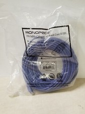 Cat5e Ethernet Patch Cable RJ45 Stranded 350Mhz UTP Copper Wire 24AWG 50' Purple