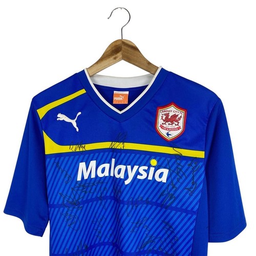 Cardiff City Football Shirt 2012-13 Signed By Every Player Promotion Season