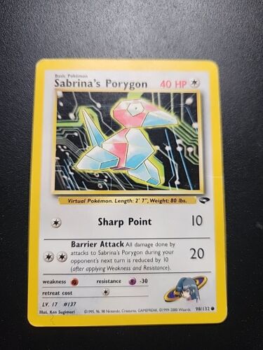 SABRINA'S PORYGON - 98/132 - Gym Challenge - Pokemon Card - PL - Picture 1 of 2