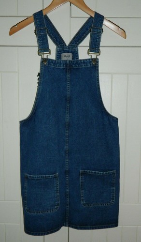 Blue Denim Dungaree Pinafore Dress 