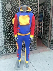 hooded sweatsuit fleece royal