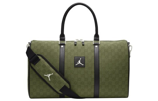 Air Jordan Monogram Logo Jacquard Duffle 25L Luxury Travel Bag