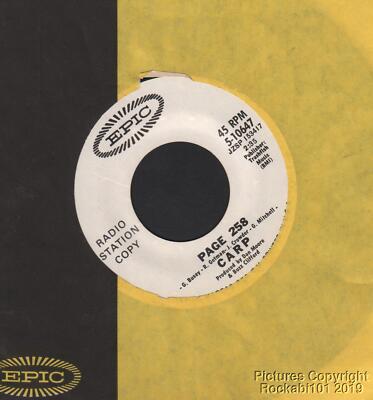 Hear 1970 Carp Xian Folk Rock DJ 45 (Early Gary Busey) - Page 258 b/w Same