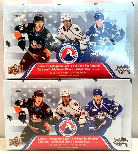 2020-21 Upper Deck AHL Hobby Factory Sealed Boxes Lot of 2