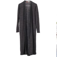 Free People Beach Bi-Coastal Gray Sweater Duster Small