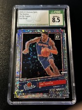 2020-21 Panini Optic Fast Break Rookie Obi Toppin #4 Graded CSG 8.5 NM/Mint
