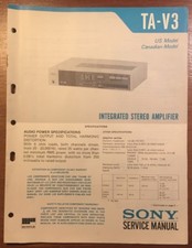 SONY TA-V3 INTEGRATED STEREO AMPLIFIER ORIGINAL SERVICE MANUAL P141
