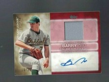 Topps 2020 Series 2 Barry Zito Major League Material Auto Relic Red #10/25