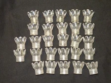 Vtg Lot of 27 Tulip Flower Xmas Light Reflector Covers Clear Plastic Replacement