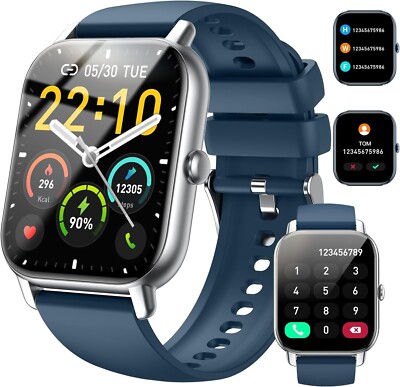 Smartwatch Herren Damen mit Telefonfunktion Armbanduhr Sportuhr für Android IOS