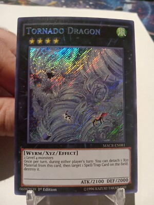Yu-Gi-Oh! Tornado Dragon MACR-EN081 Maximum Crisis 1st Edition Near Mint