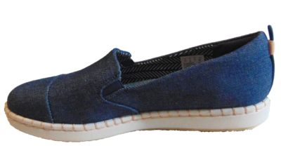 CLOUD STEPPERS BY CLARKS WOMENS BLUE CANVAS SPRING/SUMMER SHOES