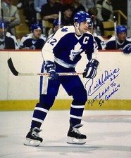 Rick VAIVE SIGNED 8x10 Photo Toronto Maple Leafs! “1st Leaf To 50 Goals”  W/COA