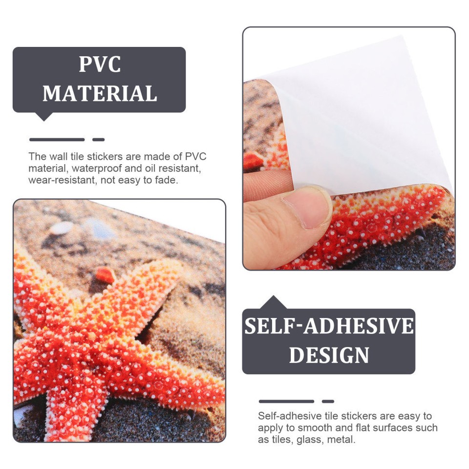 24pcs Decorative Wall Stickers Self Adhesive Vintage Tile Decals