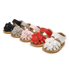 Baby Girl Sandals Rubber Sole Anti-Slip Summer Trainer Size 0-18 Months Infant
