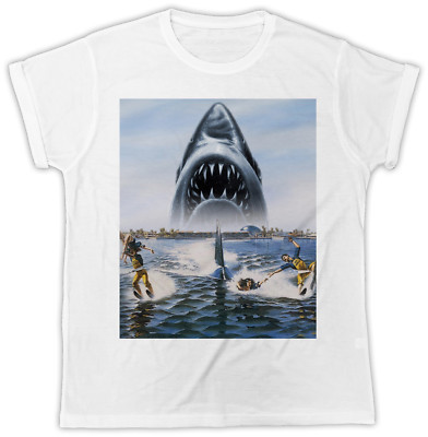 COOL JAWS HAI FILMPOSTER UNISEX COOL LUSTIG TSHIRT