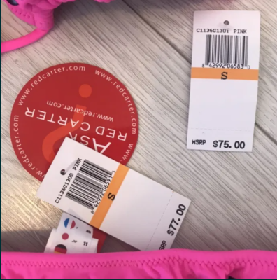 Red Carter Pink Two Piece Size Small Retails New For 152.00 | eBay