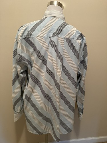 Akademiks Long Sleeve Striped Button Up Shirt XL - Picture 6 of 7