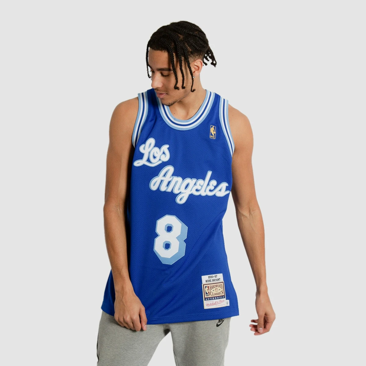 Los Angeles Lakers 8 Kobe Bryant Royal Blue 1996 97 Anniversary