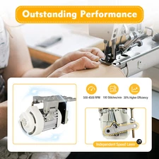 Industrial Consew Sewing Machine 600w Brushless Servo Motor Split-110V 50Hz