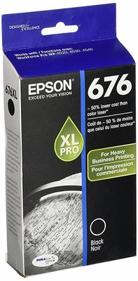 Epson 676XL Black T676XL120 Ink Cartridge Genuine New