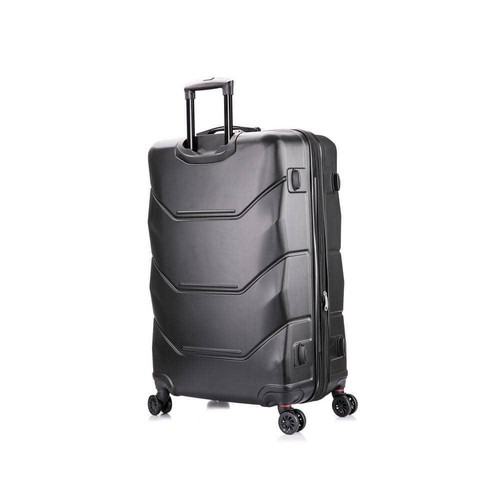 DUKAP Suitcases 20"/26"/ 30" Lightweight Hardside Spinner Black (3 pc-set) - Picture 5 of 7