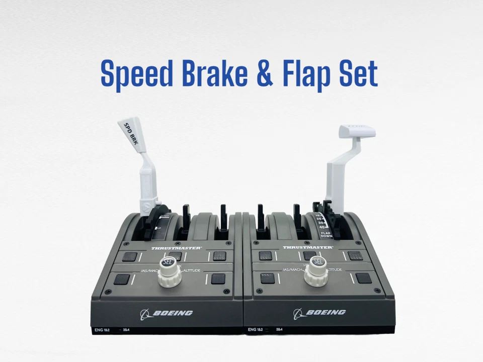 Thrustmaster TCA Quadrant Pack, B737 Full Electronic Throttle Levers, White - Image 3 of 4