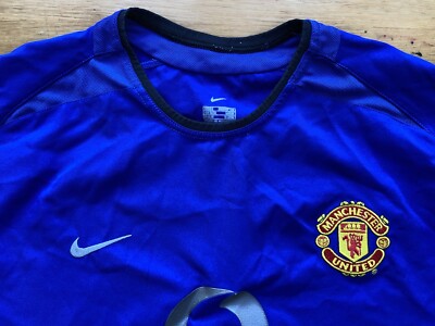 MANCHESTER UNITED 2002 2003 THIRD FOOTBALL SHIRT SOCCER JERSEY