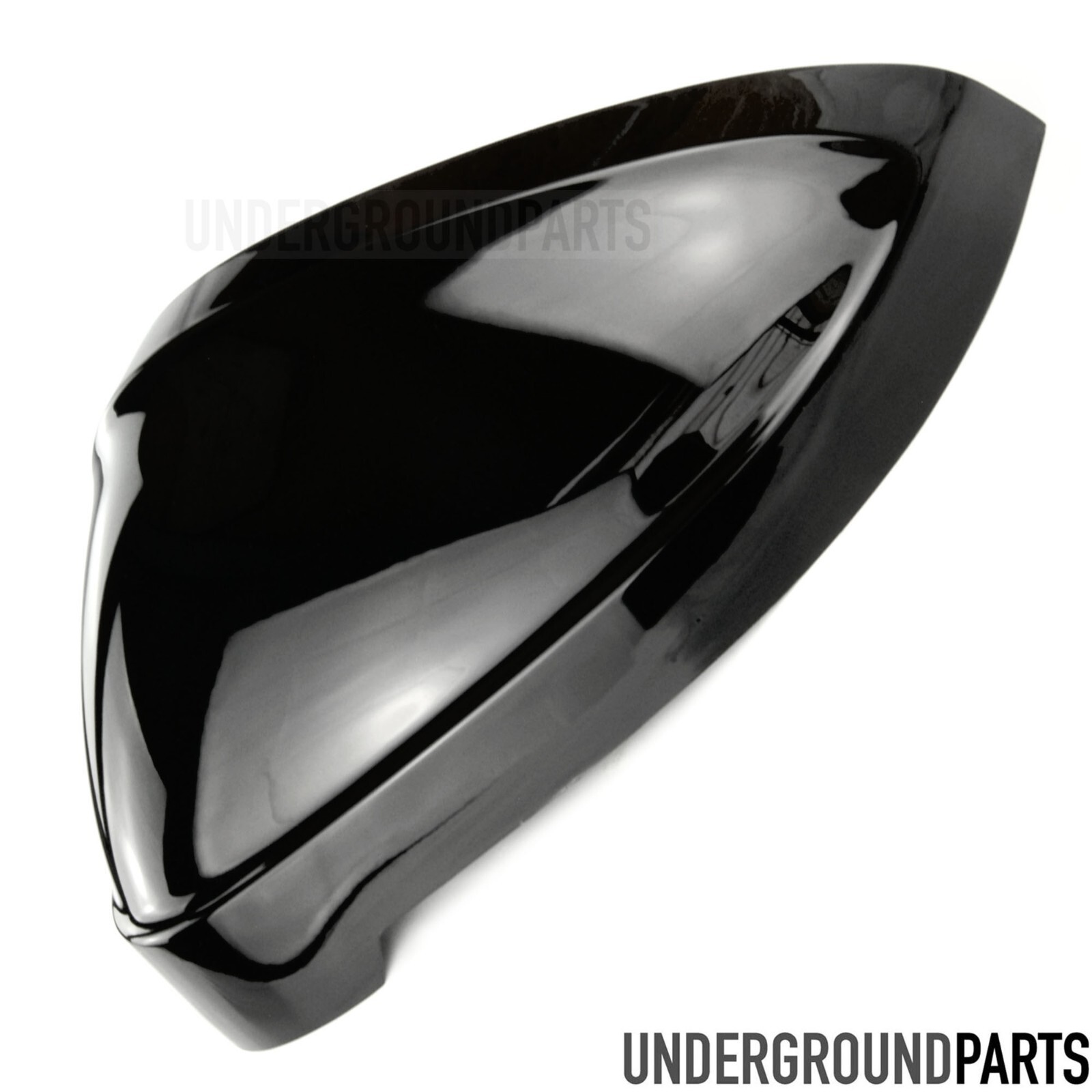 GLOSS BLACK DOOR WING MIRROR COVER CAP FRONT LEFT PASSENGER SIDE FOR AUDI A4 A5