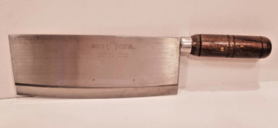 Joyce Chen Vintage 8” Cleaver Stainless Steel Blade Wood Handle
