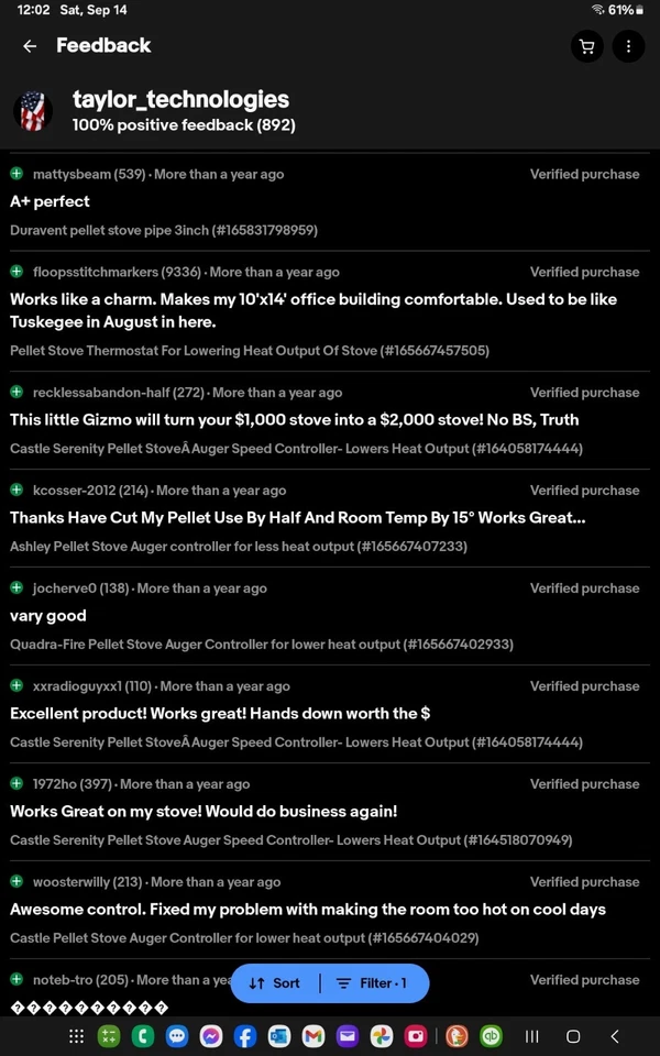 Controlador/termostato de estufa de pellets Englander Foto 2 de 2