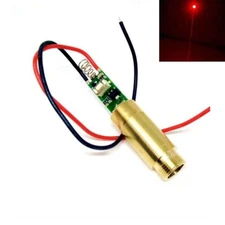 NEW 3.7-4.2V 650nm 200mW Red Laser Dot Diode Module Brass Lab/Industrial