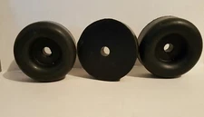 (3pc) NEW Round Cargo Trailer Ramp Door Replacement Black Rubber Bumper 2.5"