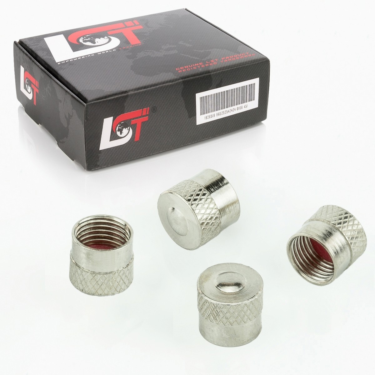 4x Tire Valve Caps Car Valve Cap Set Silver for Fiat