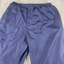 Sunice Rain Pants Mens XL Blue Golf Elastic Waist Lined Zip Ankle Outdoor