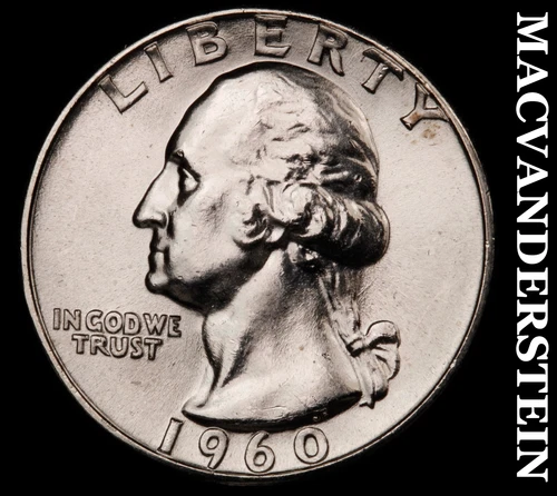 1960 Silver Washington Quarter-Choice Gem BU Lustrous No Reserve #i6679