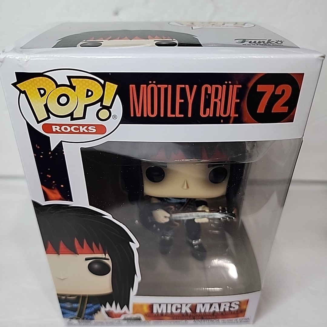 2018 Funko POP! Rocks MISB #72 Motley Crue Mick Mars Vinyl Figure